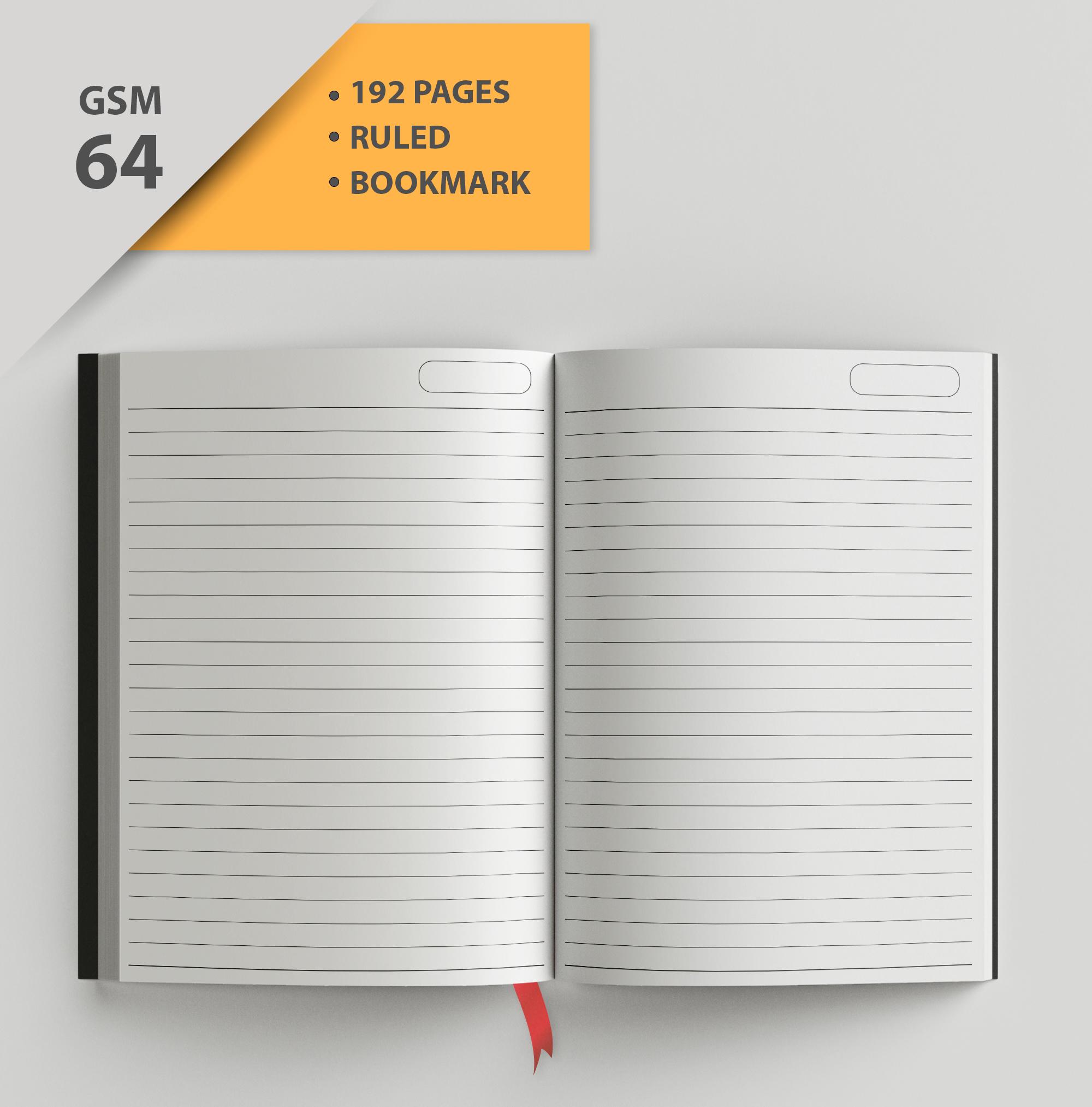 Sundaram | Case Bound Book | A5 | 14.8 x 21 cm | Single Line | 192 Pages -  WisyCart - Buy Office Supplies & Stationery Online at Best Price