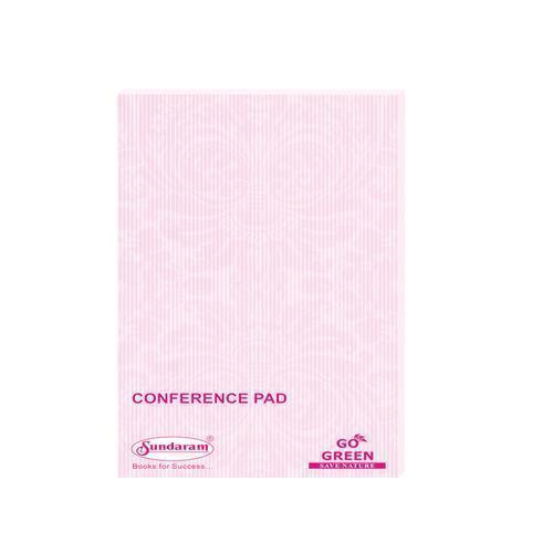 Sundaram | Hard Bound | Conference Pad | 14 x 21.5 cm | Single Line | 10 Pages