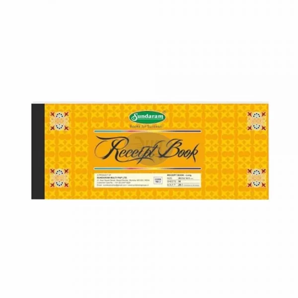 Sundaram | Hard Bound | Rent Receipt Book | 28.5 x 10.5 cm | 50 Pages