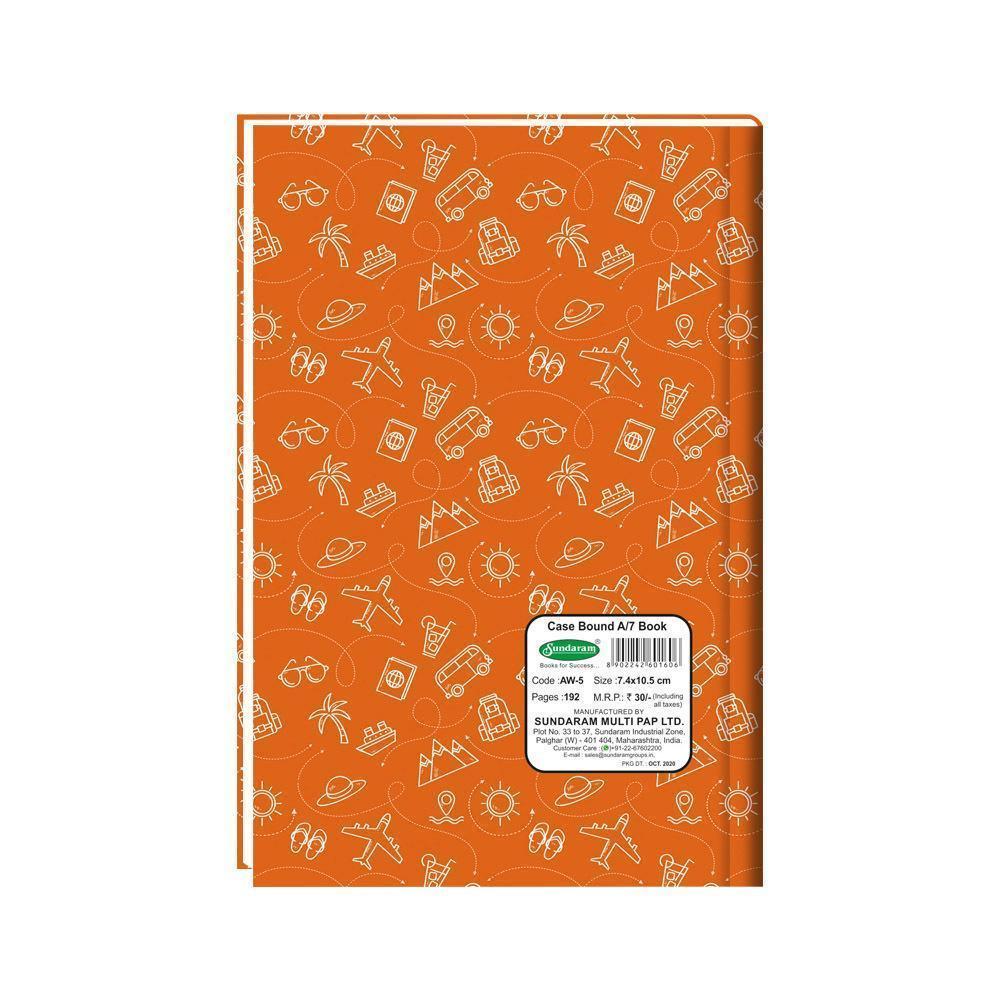 Sundaram | Case Bound Book | A7 | 7.4cm x 10.5 cm | Single Line | 192 Pages 2 Sundaram | Case Bound Book | A7 | 7.4cm x 10.5 cm | Single Line | 192 Pages - Image 2