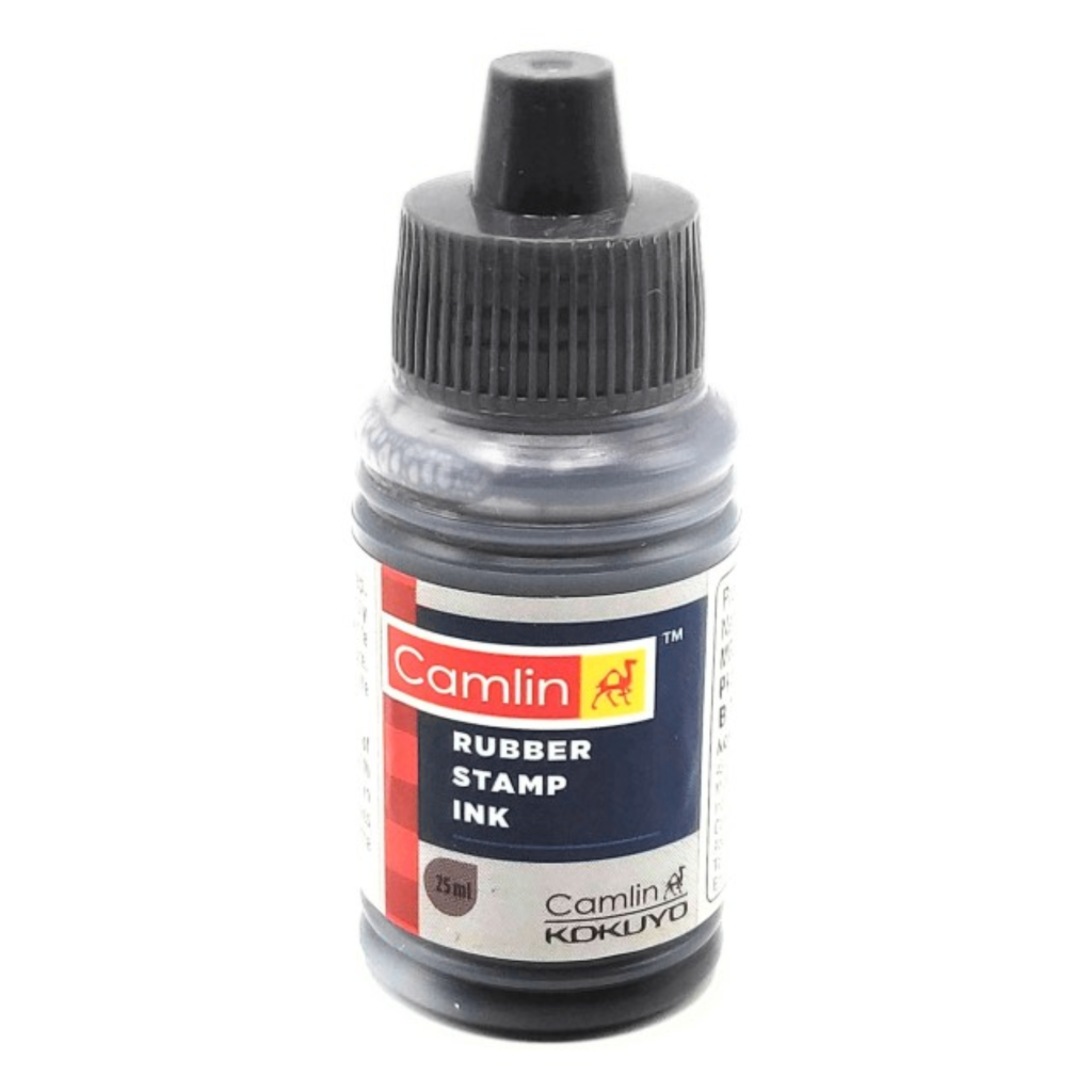 Camlin R S Ink 25ML Black| Rubber Stamp Ink