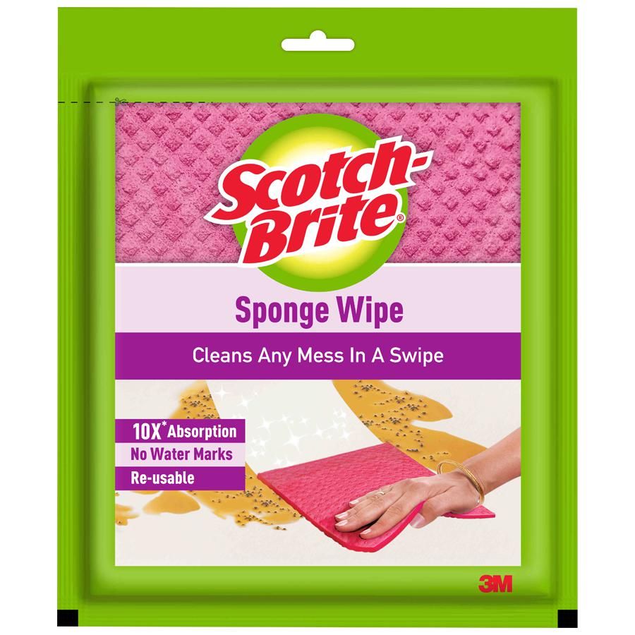 Scotch-Brite, Multi-Purpose, Easy To Use Kitchen Cleaning Sponge Wipe Pack of 1