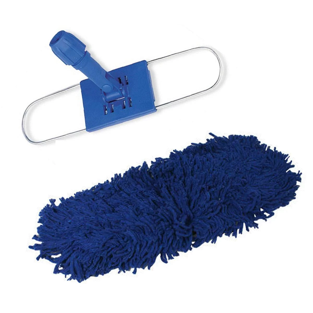 18 Inch Dry Mop Refill with Frame Blue Efficient and Convenient