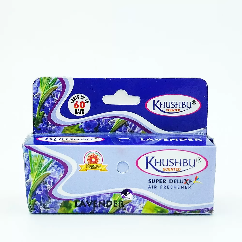 Khushbu Air Freshener Lavender 100gm | Room Freshener | Car Freshener | Bathroom Freshener [1 Piece]