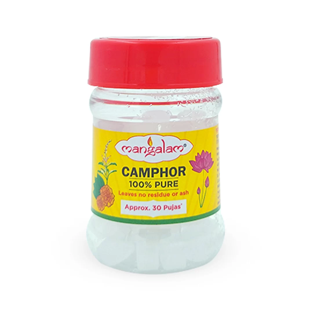 Mangalam Jar Pure Camphor 20g - Kapoor Tablets Jar for Diffuser, Pooja ...