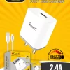 iTouch Charger CORE – Fast Charging Travel Adapter with USB Data Cable