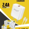 iTouch Charger SIMBA – Fast Charging Travel Adapter with USB Data Cable