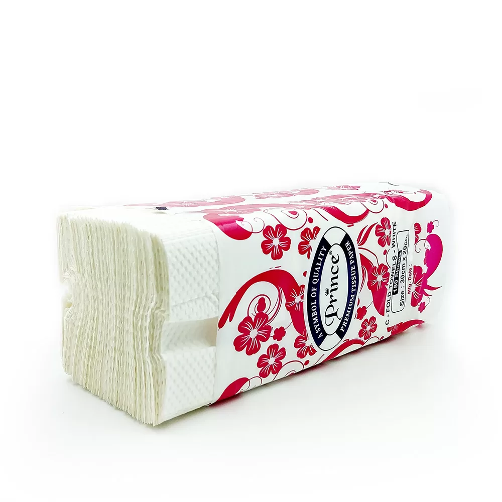 Prince CFold Tissue Paper 150 Sheets AllPurpose Tissue