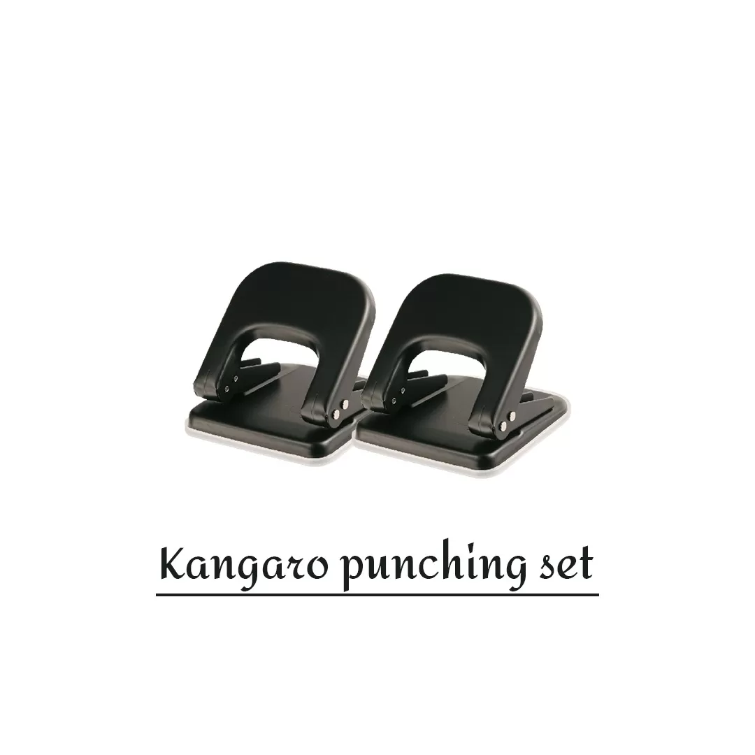 Kangaro Punch DP500 Paper Punch Machine Pack of 2 for Office and