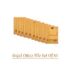 Rajal No.1 Office File Combo Pack of 10 Strip File Folder for Documents