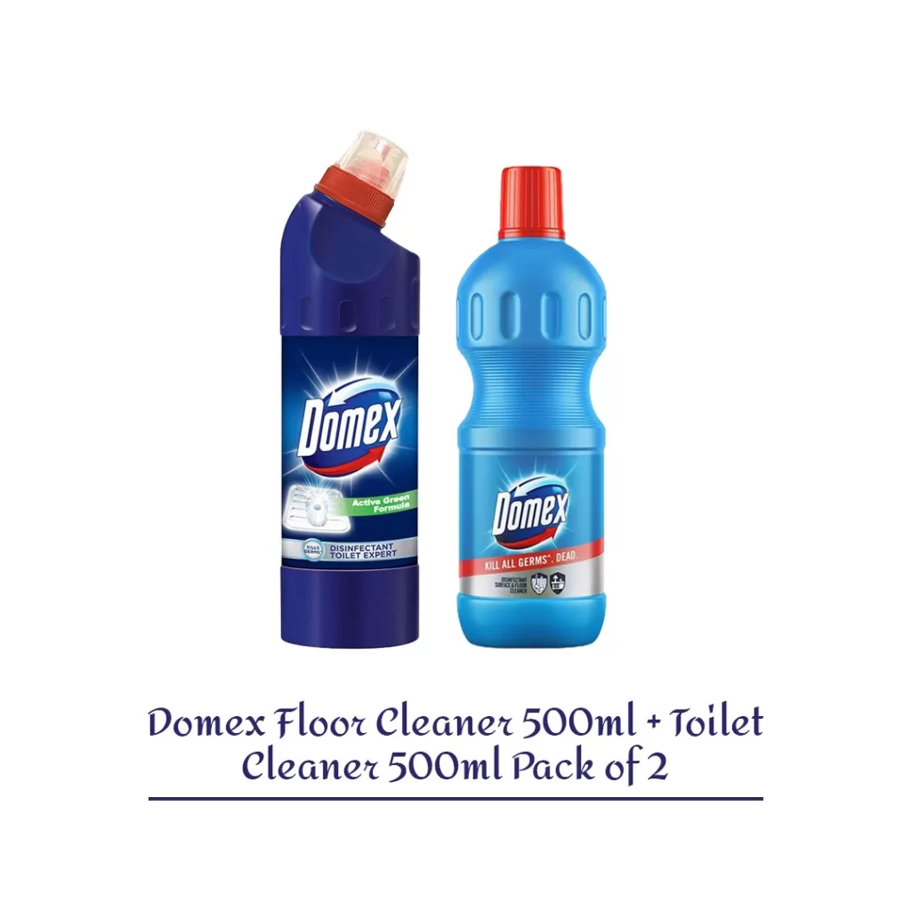 Domex Floor Cleaner 500ml Pack of + Domex Toliet Cleaner 500ml-(Combo of 2)