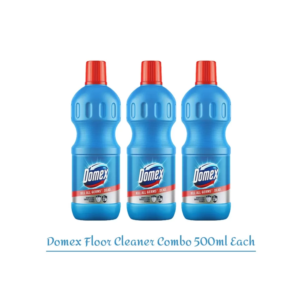 Domex Floor Cleaner 500ml – Pack of 3 Bottles – Germ Kill & Stain Removal