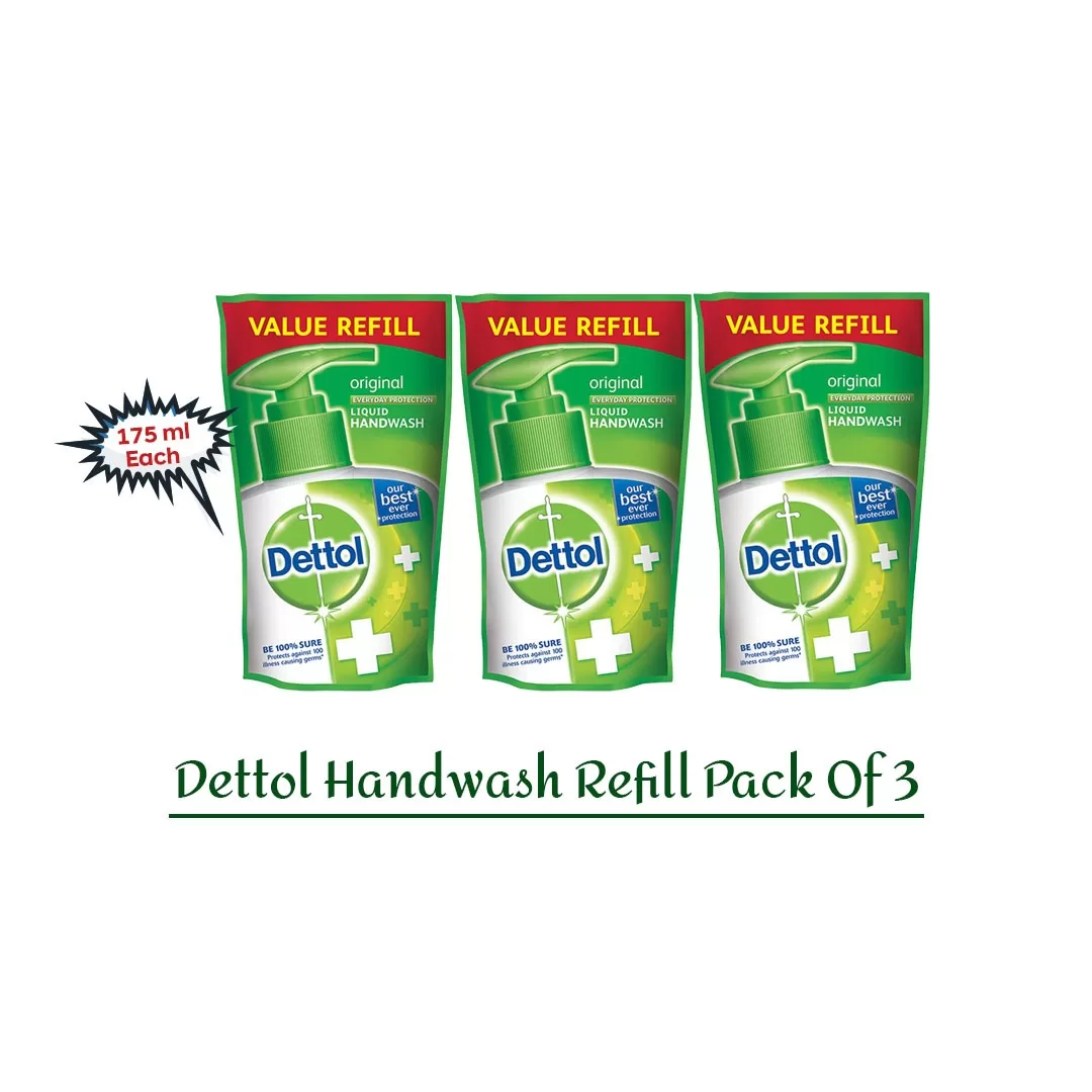 Keep Your Hands Clean with Dettol Handwash Refill 175ml (Pack of 3)