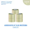 adhesive 2" X 55 meters transparent bopp tape - pack of 5