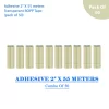 adhesive 2" X 55 meters transparent BOPP tape - pack of 50