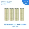 adhesive 2" X 65 meters transparent BOPP tape (42 micron) - pack of 20