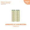 adhesive 2" X 65 meters transparent BOPP tape - pack of 10
