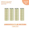 adhesive 2" X 65 meters transparent BOPP tape -pack of 20