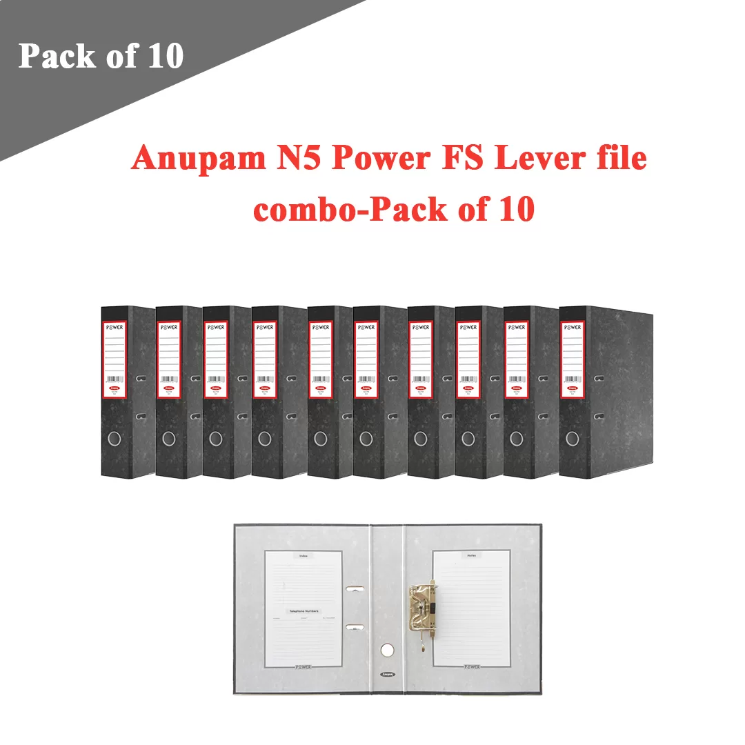 WisyCart - Anupam N5 Power Full Scape Lever File Combo - Pack of 10