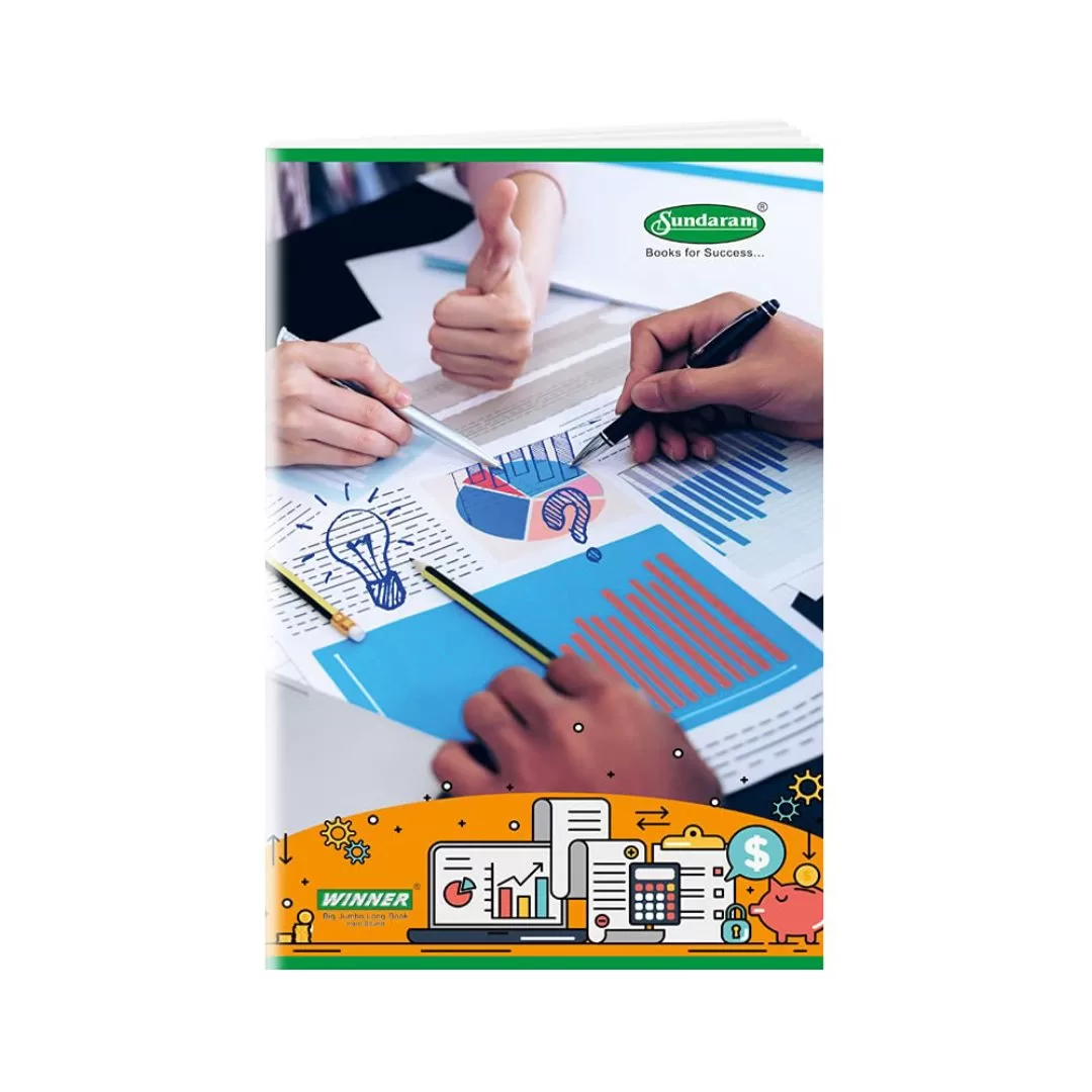 Sundaram A4 Size Long Book C-60 Single Line Ruled (21 x 29.7 cm, 160 ...