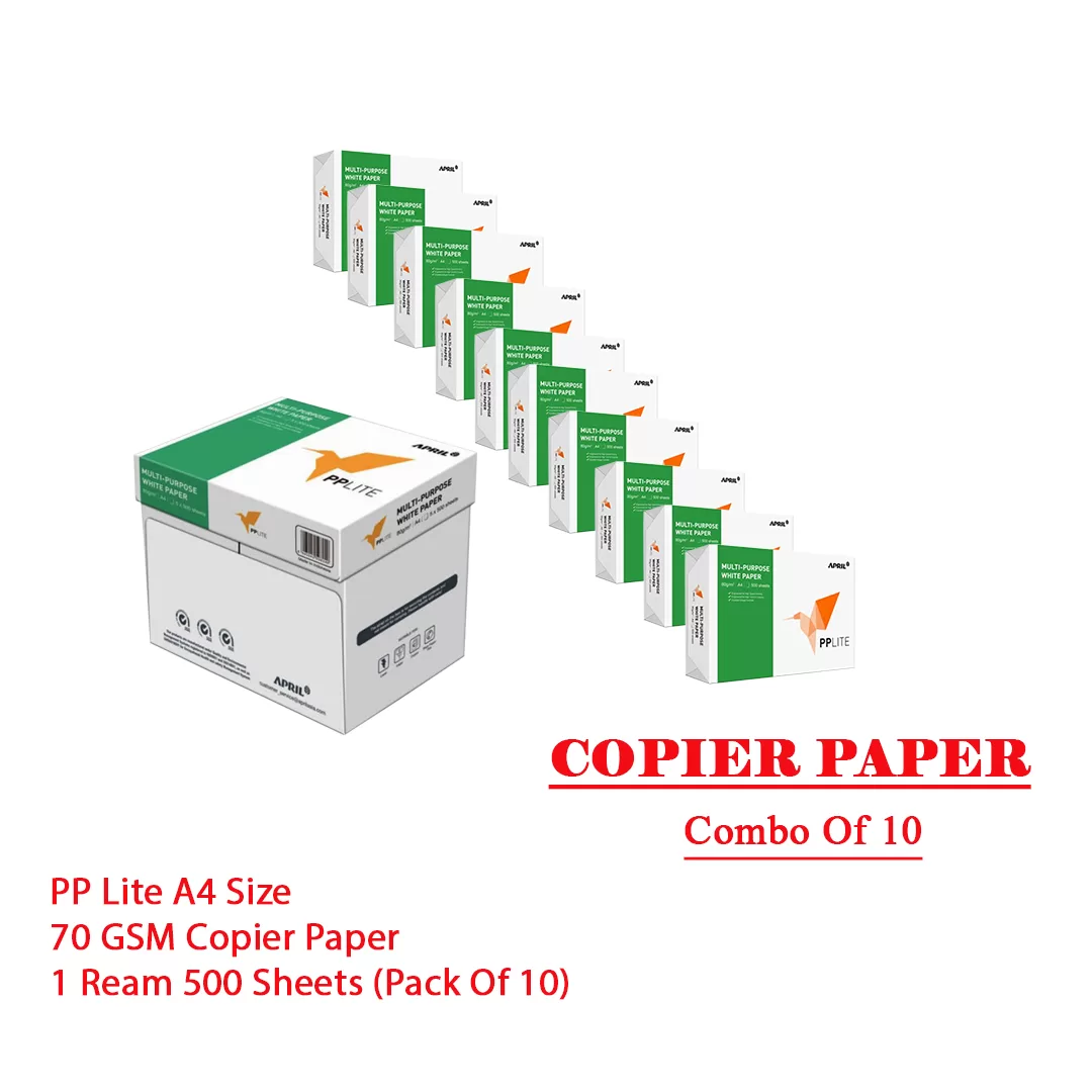 WisyCart - B2B A4 Size 70 GSM Copier Paper 1 Ream 500 Sheets - (Pack of 5)