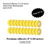 premium adhesive 2" X 30 meter yellow floor marking tape - pack of 20