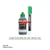 camlin whiteboard marker ink 100ml + whiteboard marker pen (green)