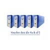 rajal laminated voucher box file - pack of 5