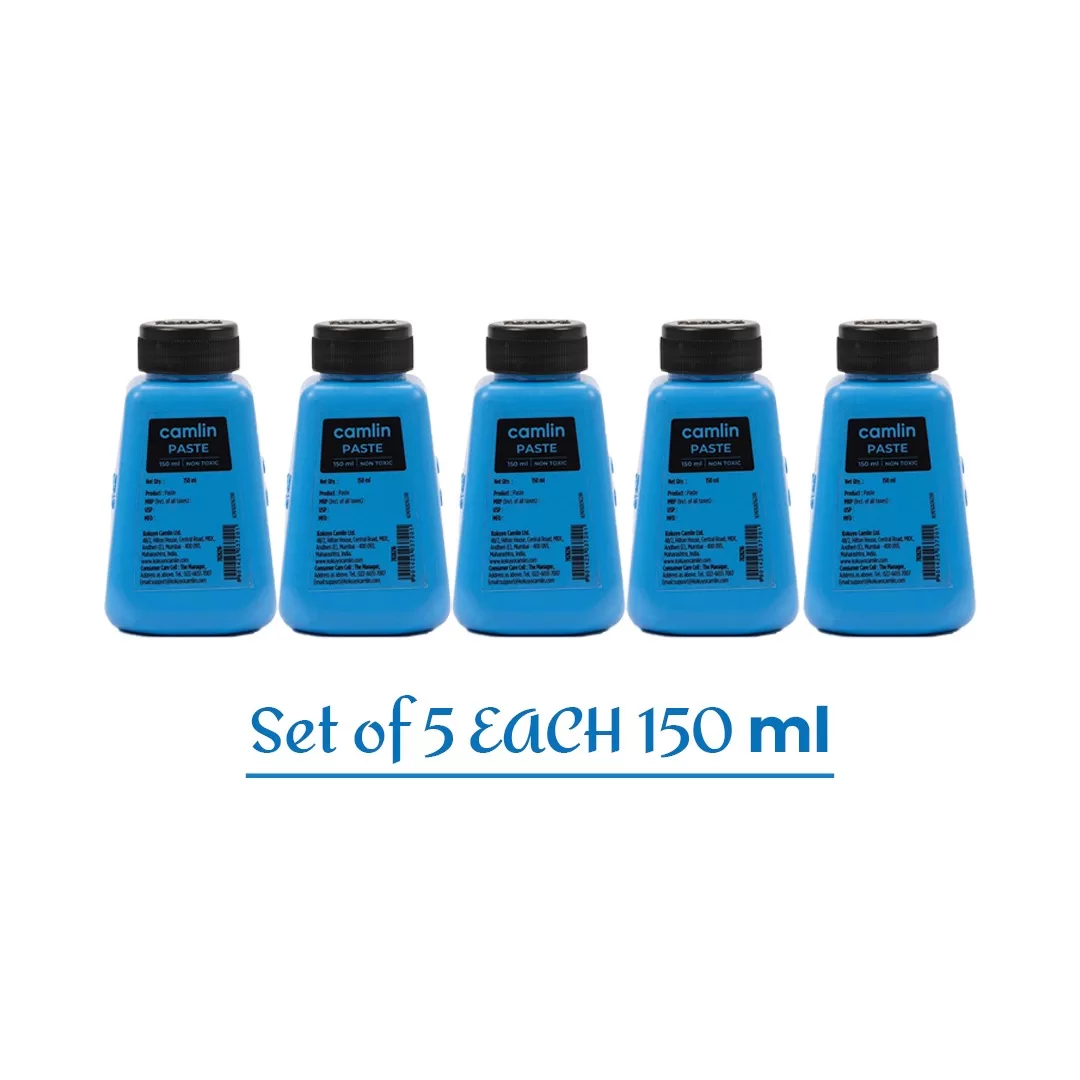 Camlin Kokuyo Adhesive Paste 150ml – Pack of 5