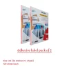 nasaZet multipurpose a4 size adhesive label (24 sticker in 1 sheet) 100 sheet each pkt - pack of 2