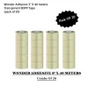 wonder adhesive 3" X 40 meters transparent BOPP tape - pack of 20