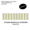 wonder adhesive 3" X 40 meters transparent BOPP tape - pack of 50