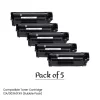 compatible toner cartridge 12A/303A/FX9 (bubble pack) - pack of 5
