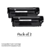 compatible toner cartridge 12A/303A/FX9 (bubble pack) - pack of 2