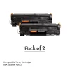 compatible toner cartridge 88a (bubble pack) - pack of 2