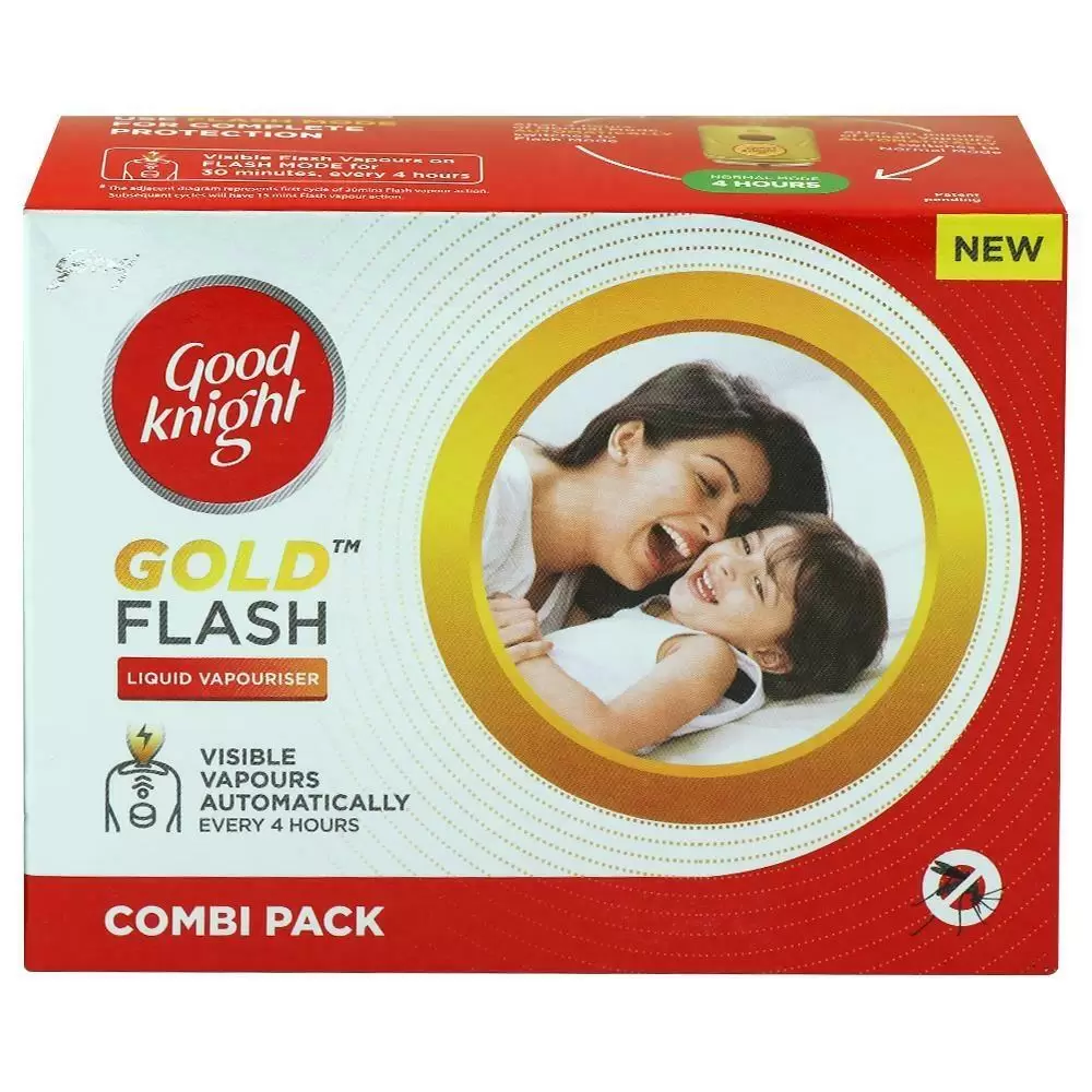 Good Knight Gold Flash Combi Pack Machine and Refill, 45ml