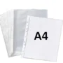 A4 Size Transparent Plastic Folder - 50 Sheets