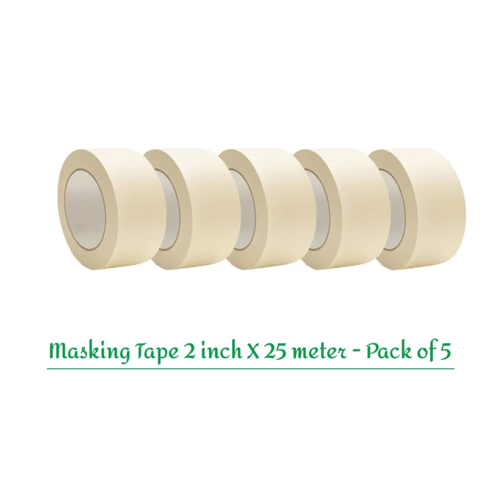Office Procurement Checklist: A Complete Guide for Businesses 6 adhesive masking tape 48mm, 2 inch X 25 meter - pack of 5