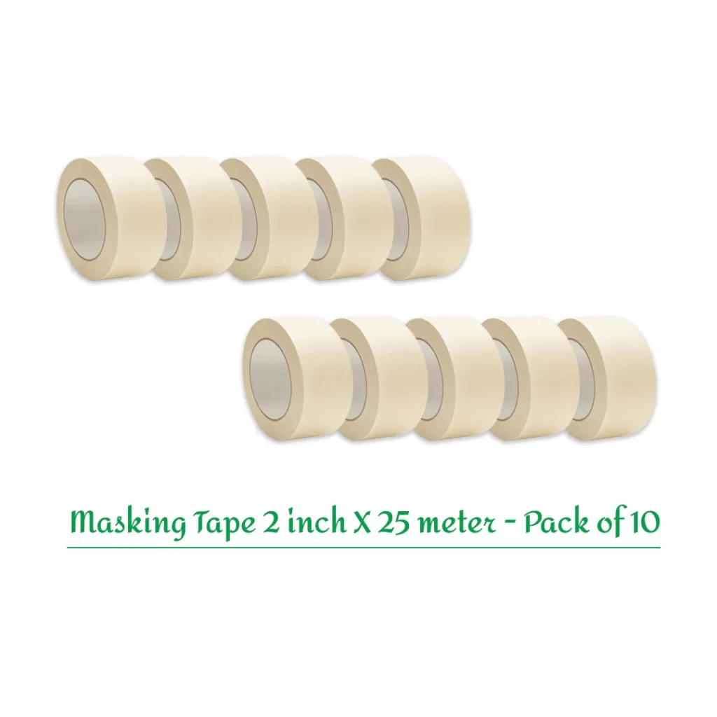 Office Procurement Checklist: A Complete Guide for Businesses 5 adhesive masking tape 48mm, 2 inch X 25 meter - pack of 10