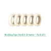 adhesive masking tape 24mm, 1 inch X 20 meter - pack of 5