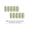 adhesive bopp transparent tape (42 micron) 1" X 65 meters - pack of 10