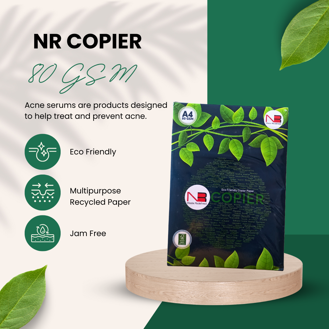 NR Copier Paper 80 GSM - A4 Size - Pack of 10 | Multipurpose Recycled Copier Paper 3 NR Copier Paper 80 GSM - A4 Size - Pack of 10 | Multipurpose Recycled Copier Paper - Image 3