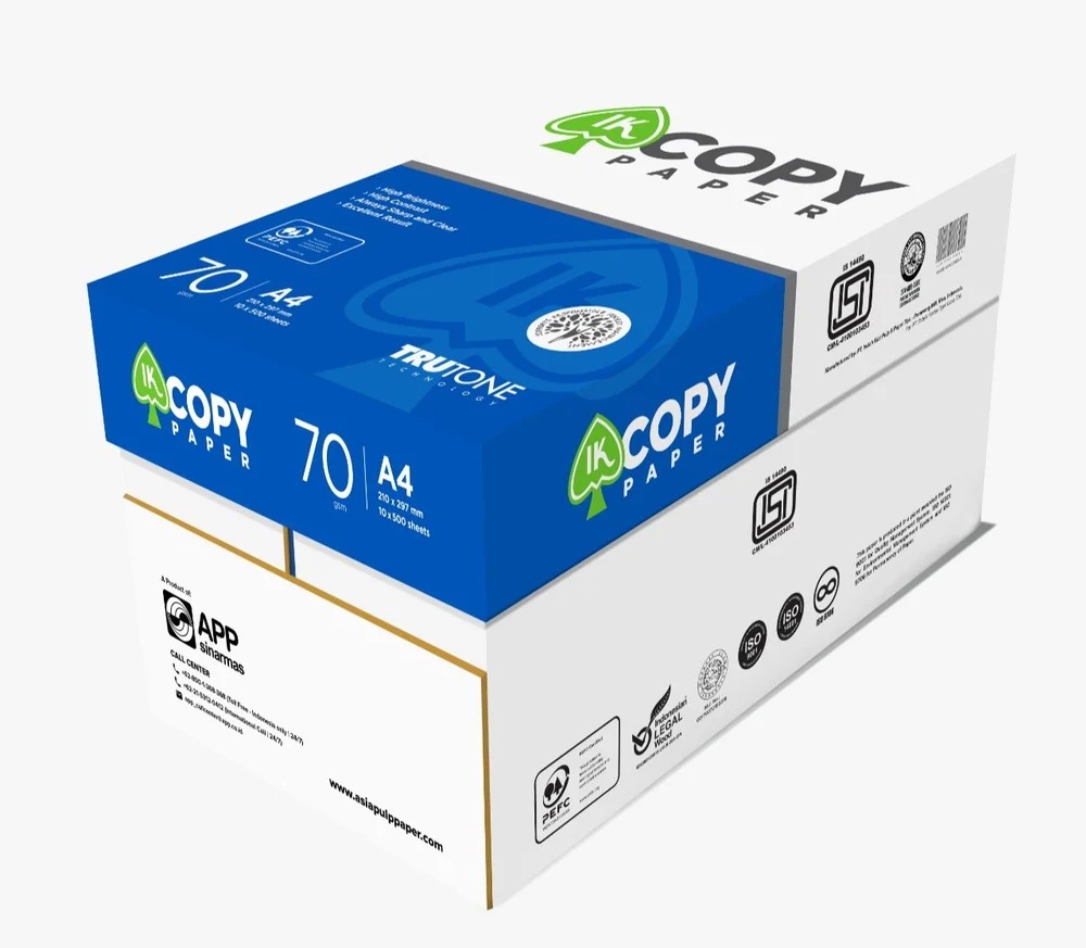 IK Copy Paper A4 Size 70 GSM – Eco-Friendly Bagasse-Based Copier