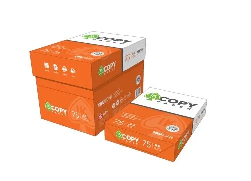 IK Copy Paper – A4 Size, 75 GSM, Pack of 10 Reams (500 Sheet each) – 1 Box