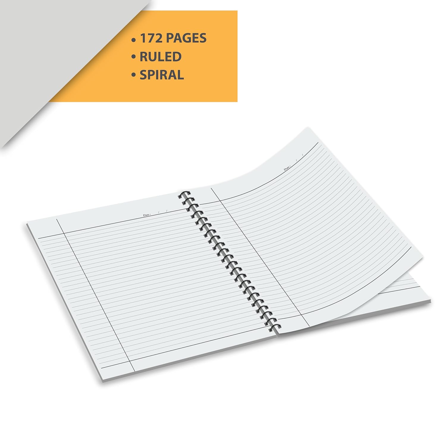 Sundaram Spiral Long Book | A4 Size (21 x 29.7 cm) | 172 Pages | Unruled Spiral Bound with Safety Lock | S-11P – For Students & Executives 6 Sundaram Spiral Long Book A4 Unruled – 172 Pages