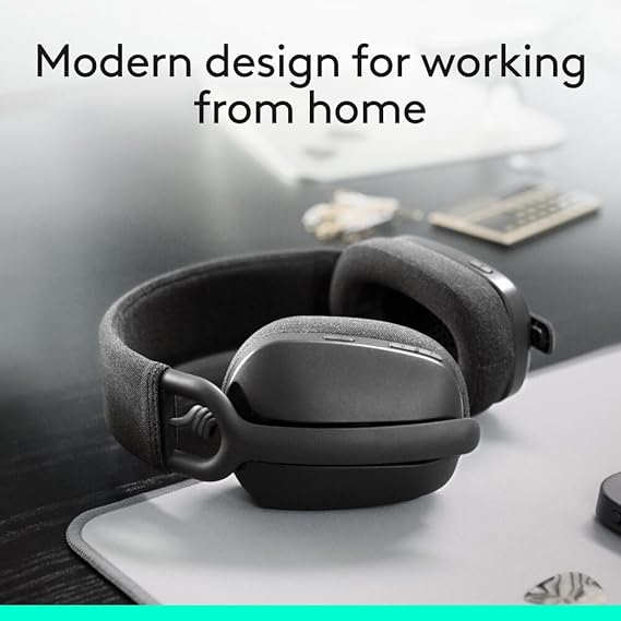Logitech Zone Vibe 100 Lightweight Wireless Over-Ear Headphones โ Graphite 10 Logitech Zone Vibe 100 Lightweight Wireless Over-Ear Headphones โ Graphite - Image 10