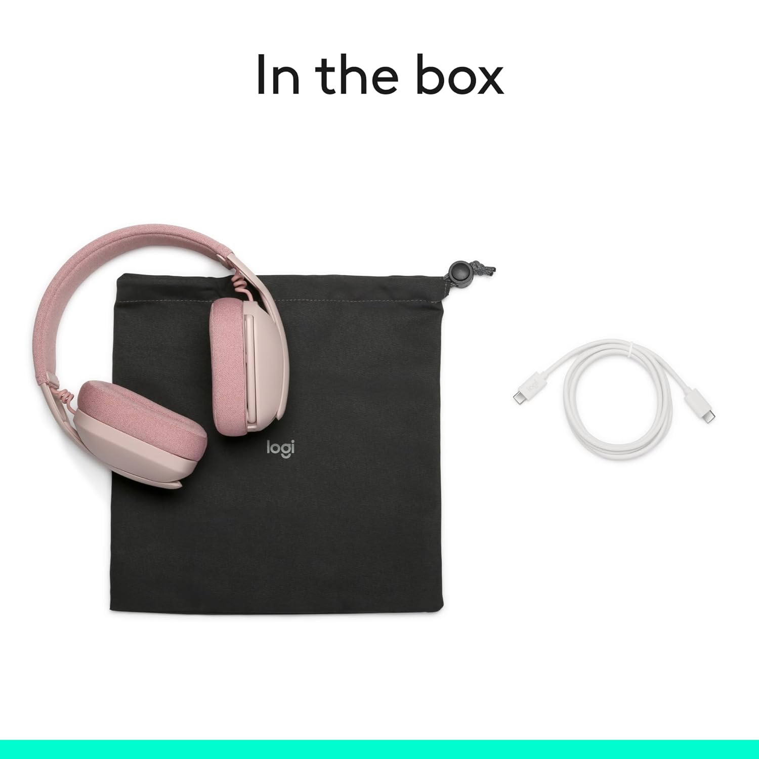 Logitech Zone Vibe 100 – Lightweight Wireless Over-Ear Headphones with Noise-Cancelling Mic | Ideal for Office Calls & Video Meetings (Rose) 5 Logitech Zone Vibe 100 – Lightweight Wireless Over-Ear Headphones with Noise-Cancelling Mic | Ideal for Office Calls & Video Meetings (Rose) - Image 5