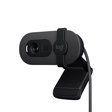 Logitech Brio 100 Full HD Webcam Auto-Light Balance Built-in