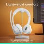 Logitech Zone 300 Wireless On-Ear Headset – White | Bluetooth® Headset with Mic