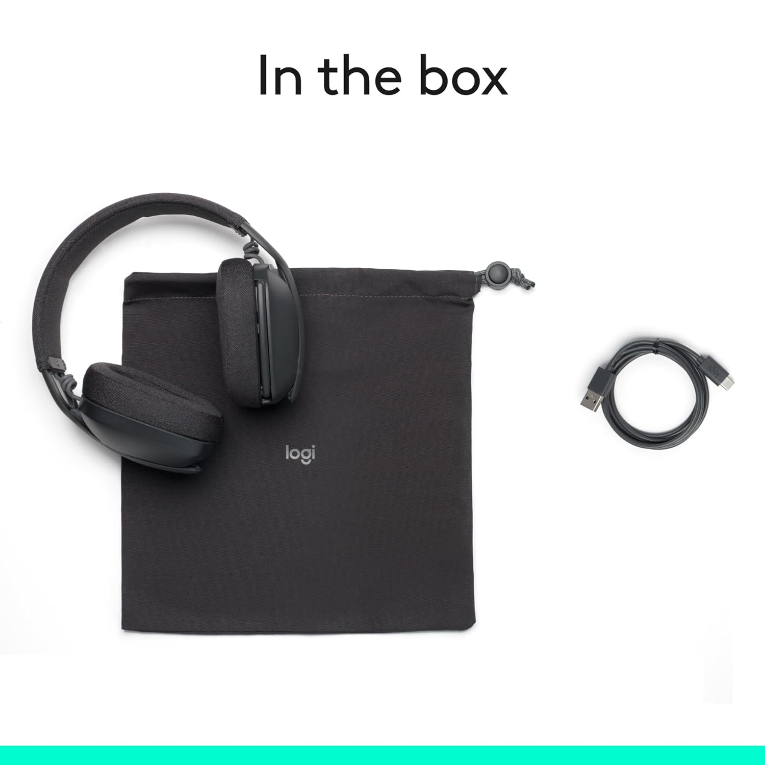 Logitech Zone Vibe 100 Lightweight Wireless Over-Ear Headphones โ Graphite 3 Logitech Zone Vibe 100 Lightweight Wireless Over-Ear Headphones โ Graphite - Image 3